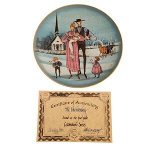 P. Buckley Moss "The Christening" 10" Plate